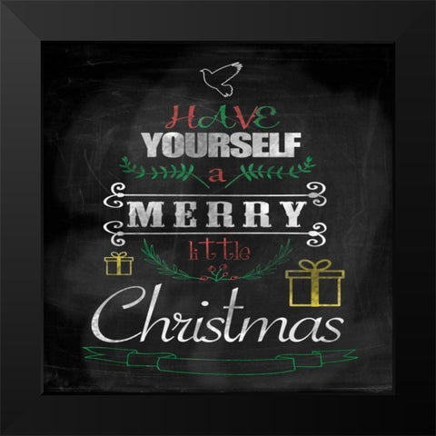 Christmas 1 Black Modern Wood Framed Art Print by Brown, Victoria