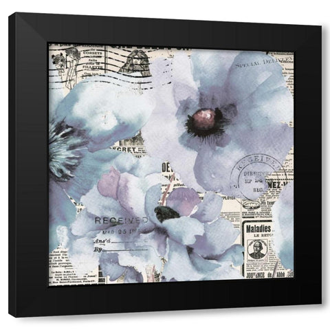 Flowers 20 Black Modern Wood Framed Art Print with Double Matting by Brown, Victoria