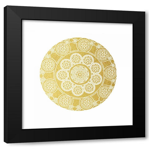 Doilies Black Modern Wood Framed Art Print with Double Matting by Brown, Victoria