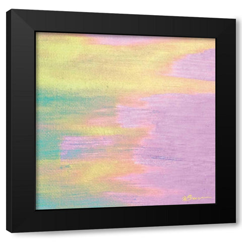 Cotton Candy 3 Black Modern Wood Framed Art Print with Double Matting by Brown, Victoria
