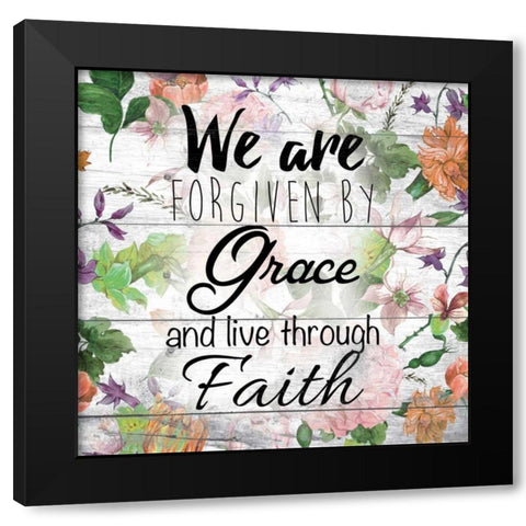 Grace and Faith 2 Black Modern Wood Framed Art Print with Double Matting by Brown, Victoria