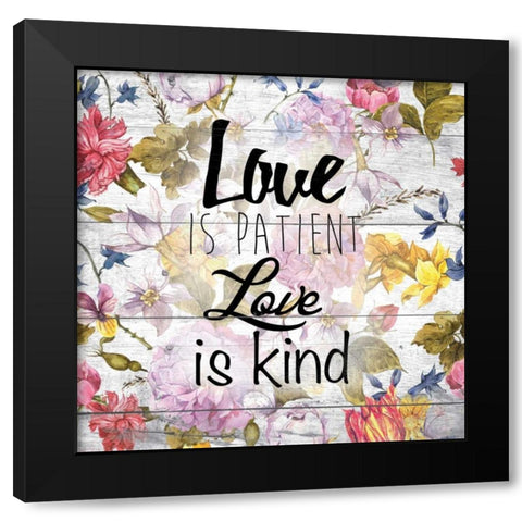 Love Patient 2 Black Modern Wood Framed Art Print by Brown, Victoria