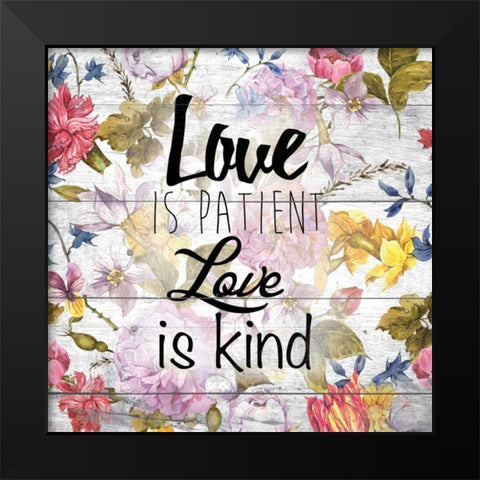 Love Patient 2 Black Modern Wood Framed Art Print by Brown, Victoria