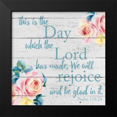 We Will Rejoice 2 Black Modern Wood Framed Art Print by Brown, Victoria