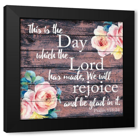 We Will Rejoice 1 Black Modern Wood Framed Art Print with Double Matting by Brown, Victoria