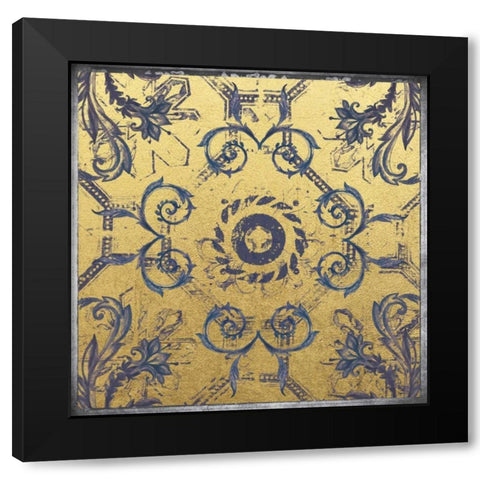 Tile 1 Black Modern Wood Framed Art Print by Brown, Victoria
