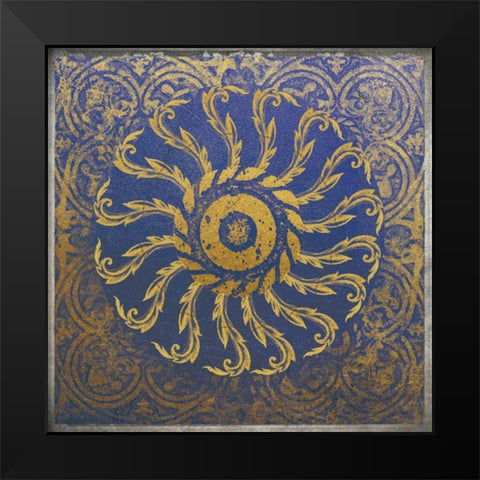Tile 2 Black Modern Wood Framed Art Print by Brown, Victoria