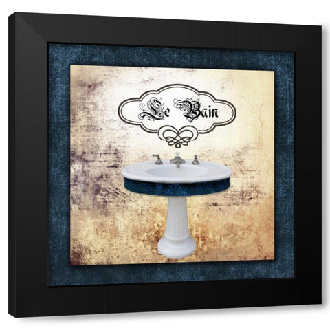 Le Bain Sink Black Modern Wood Framed Art Print by Brown, Victoria