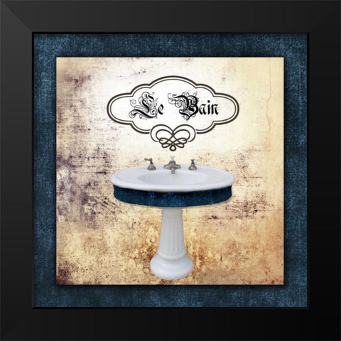Le Bain Sink Black Modern Wood Framed Art Print by Brown, Victoria