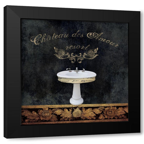 Classic Sink Black Modern Wood Framed Art Print with Double Matting by Brown, Victoria