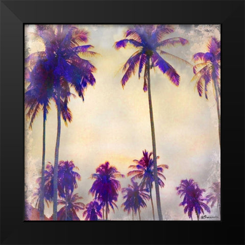 Thailand Palms 1 Black Modern Wood Framed Art Print by Brown, Victoria