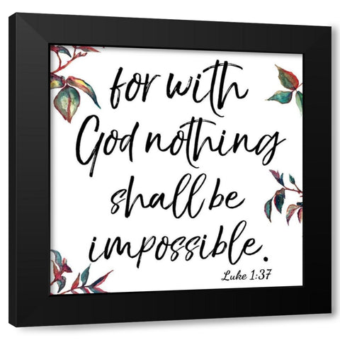 Luke Black Modern Wood Framed Art Print by Brown, Victoria