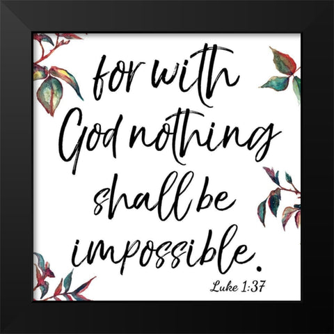 Luke Black Modern Wood Framed Art Print by Brown, Victoria