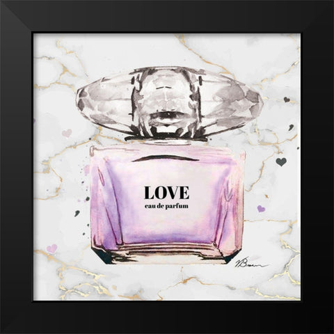 Marble Perfume Black Modern Wood Framed Art Print by Brown, Victoria