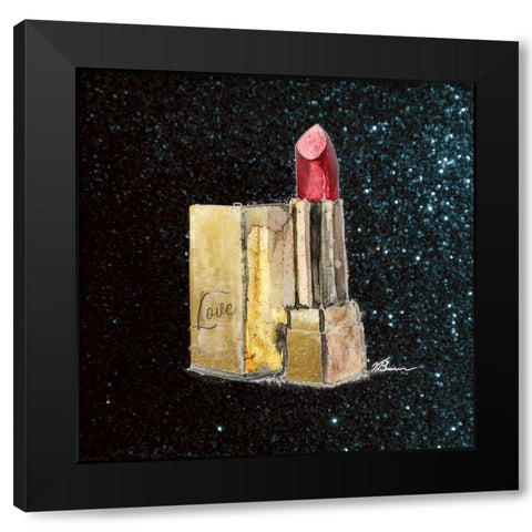 Girl Boss 1 Black Modern Wood Framed Art Print with Double Matting by Lula Bijoux and Company