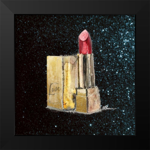 Girl Boss 1 Black Modern Wood Framed Art Print by Lula Bijoux and Company