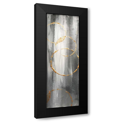 Gray Matter Dyptich 1 Black Modern Wood Framed Art Print by Brown,Victoria