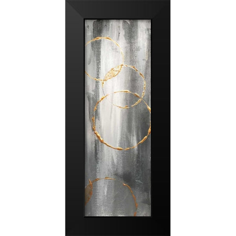 Gray Matter Dyptich 1 Black Modern Wood Framed Art Print by Brown,Victoria