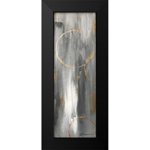 Gray Matter Dyptich 2 Black Modern Wood Framed Art Print by Brown,Victoria