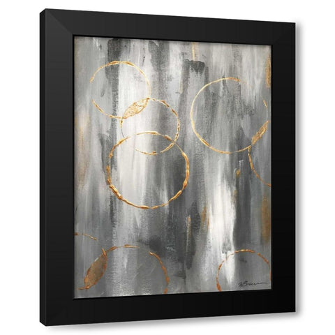 Gray Matter Black Modern Wood Framed Art Print with Double Matting by Brown,Victoria