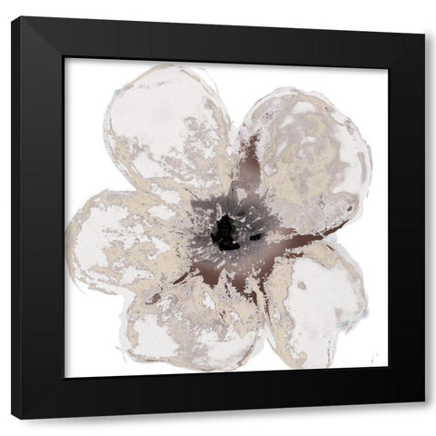 Floral-White 2 Black Modern Wood Framed Art Print by Brown, Victoria