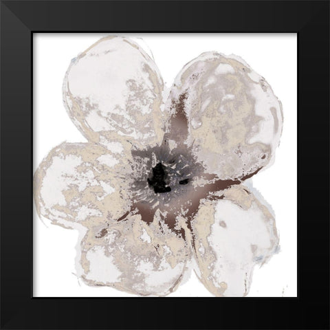 Floral-White 2 Black Modern Wood Framed Art Print by Brown, Victoria