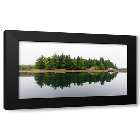Last Harbour Black Modern Wood Framed Art Print by Kostka, Vladimir