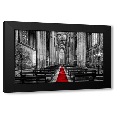 Portugal Mosteiro da Batalha Black Modern Wood Framed Art Print by Brown,Victoria