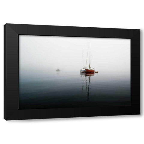 Dreaming Black Modern Wood Framed Art Print by Kostka, Vladimir