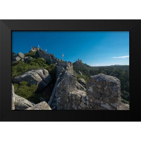 Portugal Sintra 2 Black Modern Wood Framed Art Print by Kostka, Vladimir