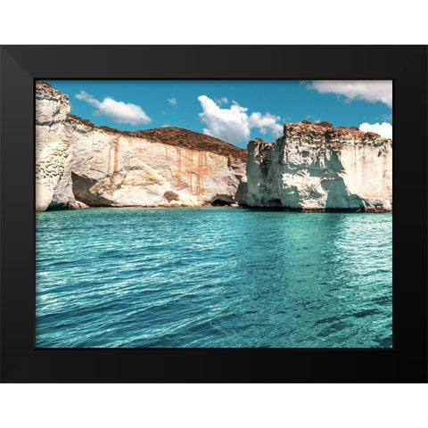 Rocks of Milos A Black Modern Wood Framed Art Print by Kostka, Vladimir