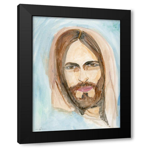 Spiritual Guide Black Modern Wood Framed Art Print by Barski, Karen