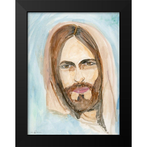 Spiritual Guide Black Modern Wood Framed Art Print by Barski, Karen