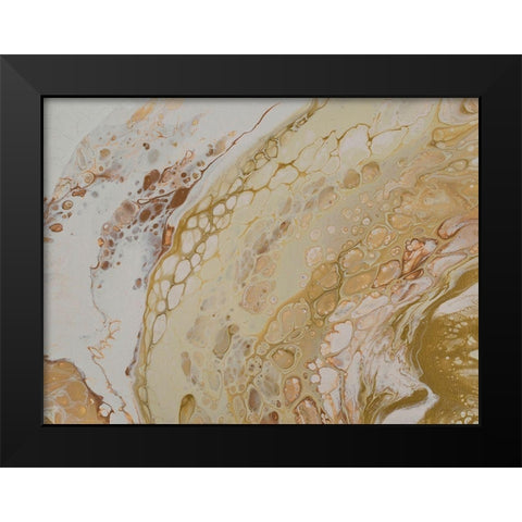 Crackling Conversations 1 Black Modern Wood Framed Art Print by Barski, Karen