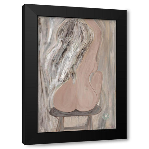 Raw Beauty 1 Black Modern Wood Framed Art Print with Double Matting by Barski, Karen