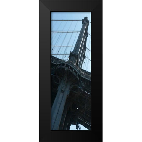 I Am New York Black Modern Wood Framed Art Print by A.D. Lines