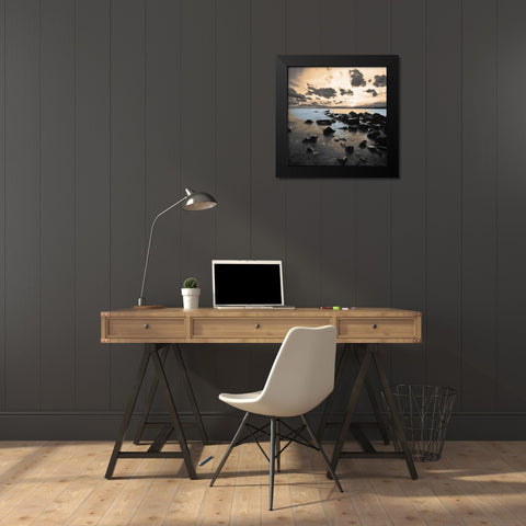 Sunset Cometh Black Modern Wood Framed Art Print by Brown, Victoria