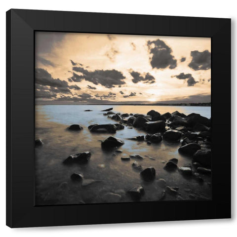 Sunset Cometh Black Modern Wood Framed Art Print with Double Matting by Brown, Victoria