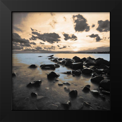 Sunset Cometh Black Modern Wood Framed Art Print by Brown, Victoria