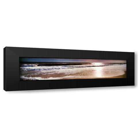 Lavendar Sunset Black Modern Wood Framed Art Print with Double Matting by Foschino, Suzanne