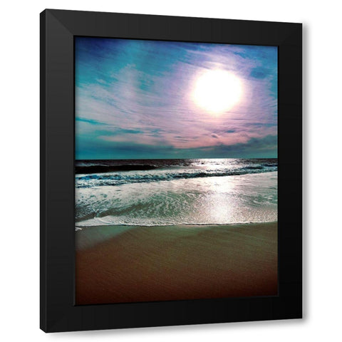 Lavendar Sunset 2 Black Modern Wood Framed Art Print by Foschino, Suzanne