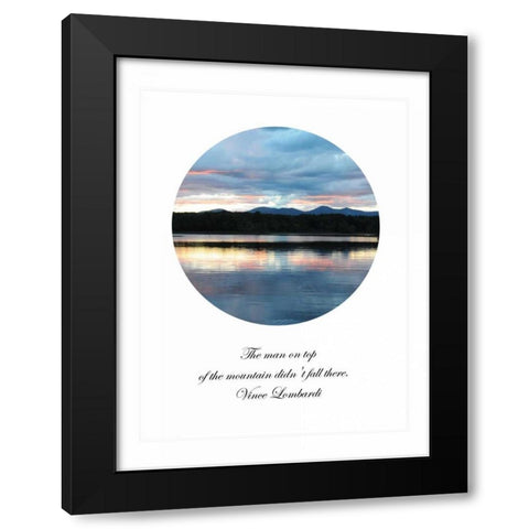 The Man on Top Black Modern Wood Framed Art Print with Double Matting by Foschino, Suzanne