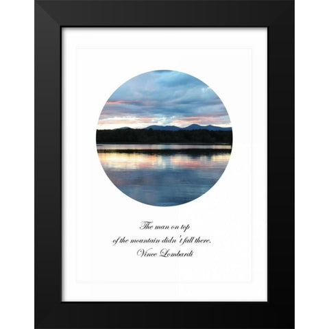 The Man on Top Black Modern Wood Framed Art Print by Foschino, Suzanne