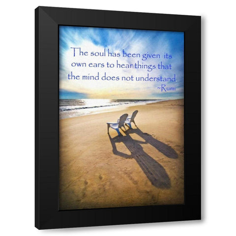 Ears To Hear Black Modern Wood Framed Art Print with Double Matting by Foschino, Suzanne