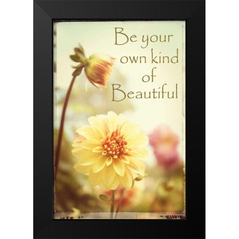 Kind of Beautiful Black Modern Wood Framed Art Print by Foschino, Suzanne