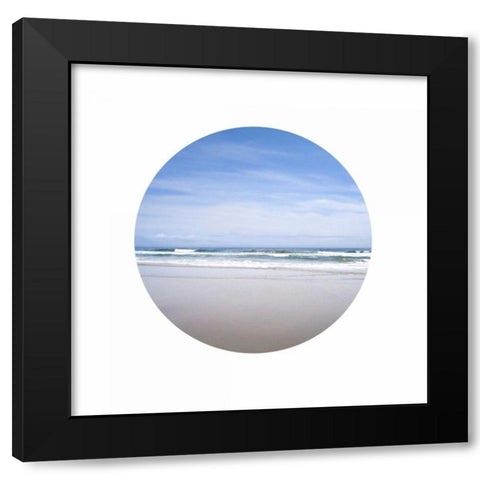 Choppy Waves Abroad Black Modern Wood Framed Art Print with Double Matting by Foschino, Suzanne