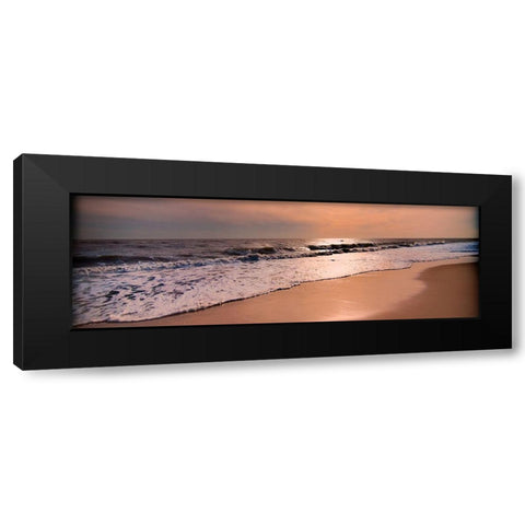 Sunset Beach Black Modern Wood Framed Art Print by Foschino, Suzanne