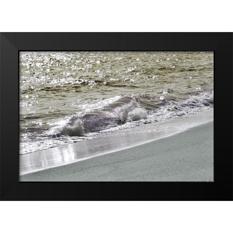 Wave and Sand A Black Modern Wood Framed Art Print by Foschino, Suzanne