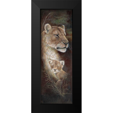 Proud Mother Black Modern Wood Framed Art Print by Manning, Ruane