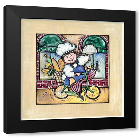 Special Delivery Black Modern Wood Framed Art Print with Double Matting by Galaxy of Graphics